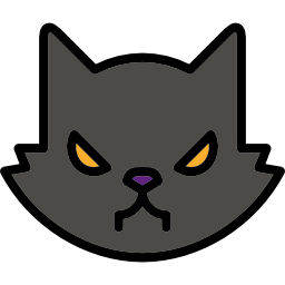 schwarze katze icon