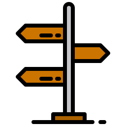 Road sign icon