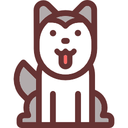 Siberian husky icon