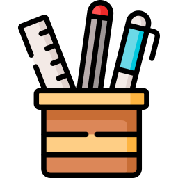 Pencil holder icon