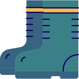 Fishing boots icon