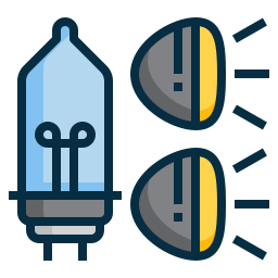 luci per auto icona