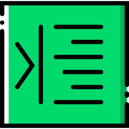 Right alignment icon