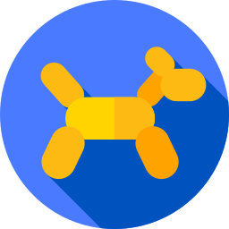 Dog balloon icon