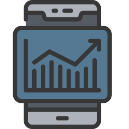 mobile analytics icon