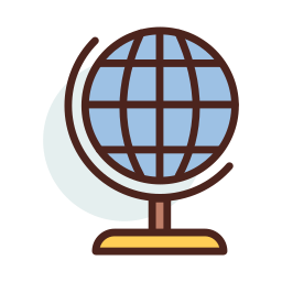 Earth globe icon