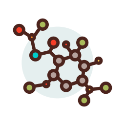 Molecular structure icon