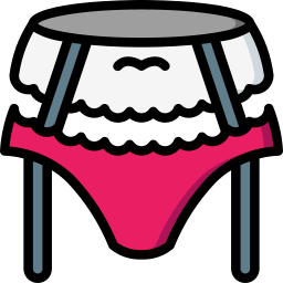 Suspender belt icon