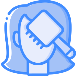 Hair brush icon