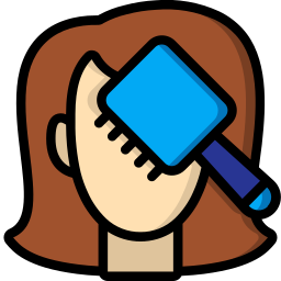 Hair brush icon