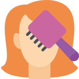 Hair brush icon