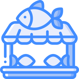 Fish market icon