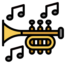 trompette Icône