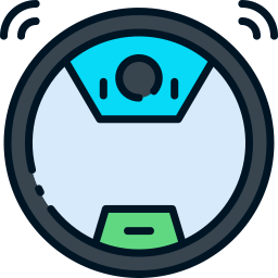 Robot vacuum cleaner icon