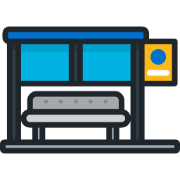 Bus stop icon