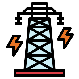 Electric pole icon