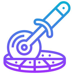 Pizza cutter icon