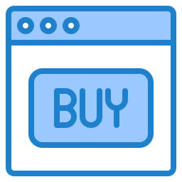 Shopping online icon