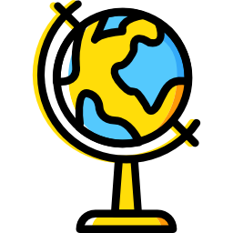 Earth globe icon