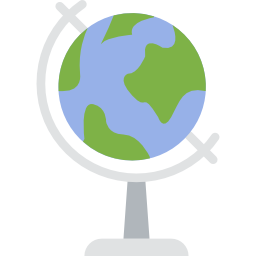 Earth globe icon