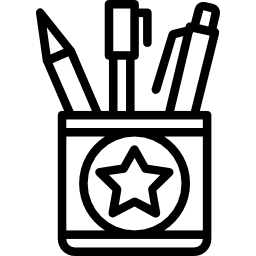 Pencil case icon