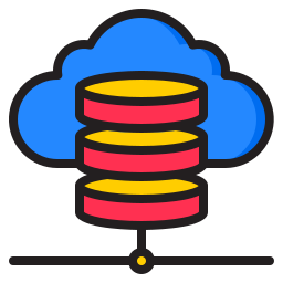 Cloud database icon