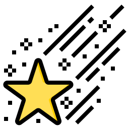 Falling star icon