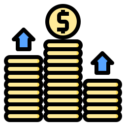 Money growth icon