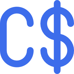 Canadian dollar icon