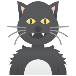 schwarze katze icon