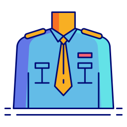 uniforme della polizia icona