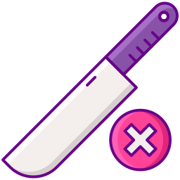 No knife icon