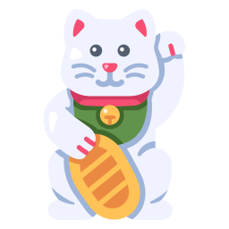 Lucky cat icon