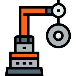 Industrial robot icon