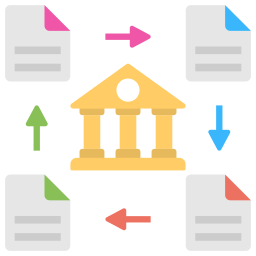 Distributed ledger icon