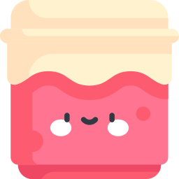 Strawberry jam icon