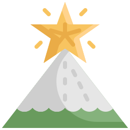 Christmas star icon