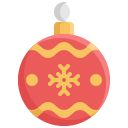 Christmas ball icon