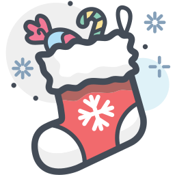 Christmas sock icon