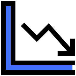 gráfico de linha Ícone