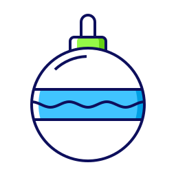 Christmas ball icon