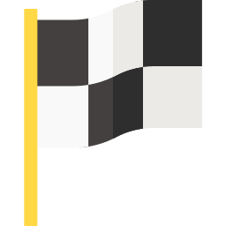 drapeau de course Icône