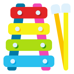 Xylophone instrument icon