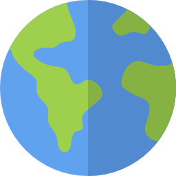 Earth globe icon