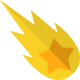 Shooting star icon