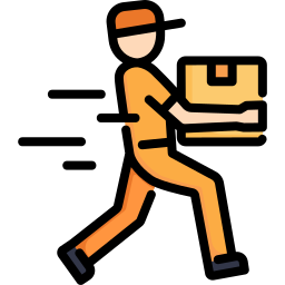 Delivery man icon