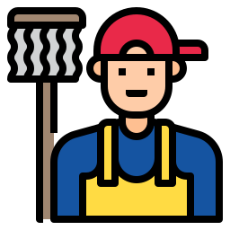 Cleaning staff icon