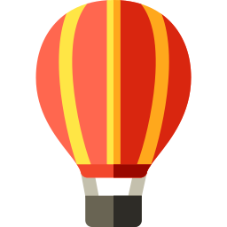 Hot air balloon icon