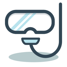 Diving mask icon