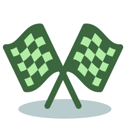 Racing flag icon